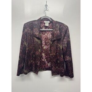 DORBY Vintage Womens 16P Blazers Suit Jackets Floral With‎ Sequins #42